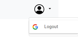 Google logout button